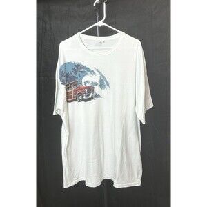 Crazy Shirt Unisex XXL Surfing Fun Print White T-shirt